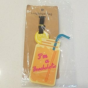 'I'm a Beachoholic' Luggage Tag